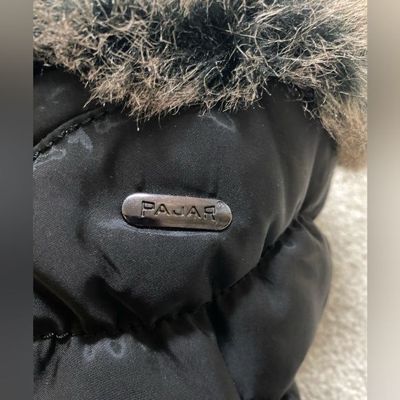 Pajar Black Winter Boots with Fur Trim - Picture 4 of 5